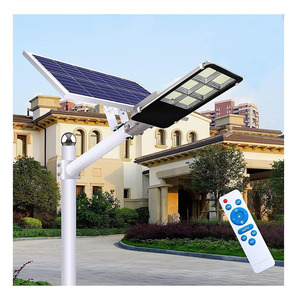 Commercial Solar Flood Lights 500W Solar Flood Light with Pole Mount <b>Bracket</b> for Street Parking Area - Product Image 5