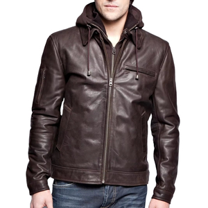Luxury Style High Street Men's Leather Bomber <b>Jacket</b> Custom MOQ Flash Sale Factory Proper Design Men's Leather Bomber <b>Jacket</b> - Product Image 1