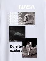 T-shirt Nasa grande taille pour hommes 100% coton T-shirt personnalisé T-shirt surdimensionné