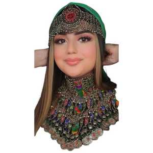 Parures de bijoux afghans, collier et boucles d'oreilles, bijoux faits à la main de haute qualité avec un magnifique collier pour femmes, OEM par AA Impex - Product Image 1