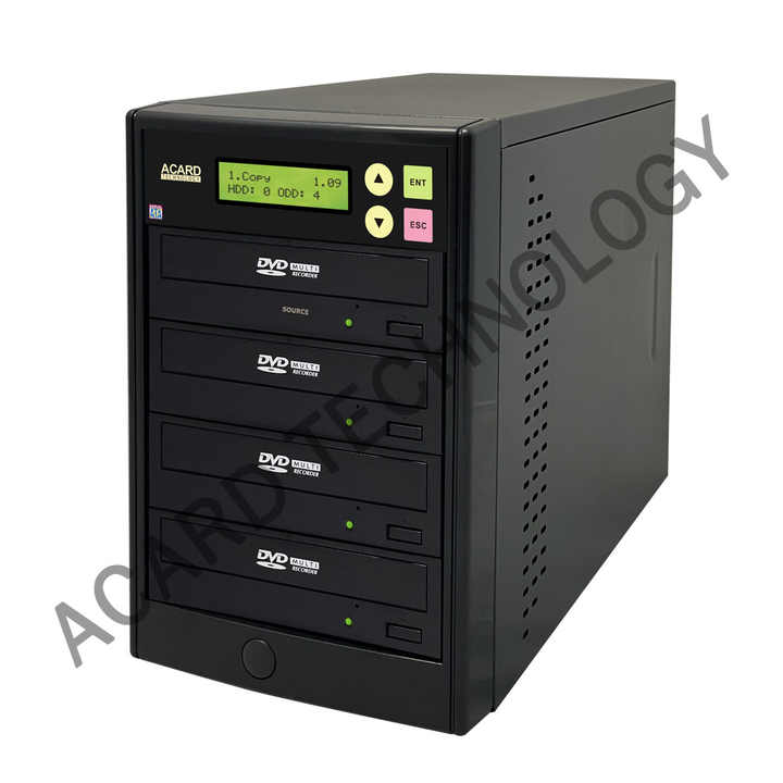 外付け機器 Vinpower Digital Econ-S5T-BD-BK Econ Series 1 to 5 12x SATA Blu-ray DVD CD Duplicator with 500GB Hard Drive Vinpower Digital Econ Series SATA Blu-Ray⁄DVD⁄CD Tower Duplicator