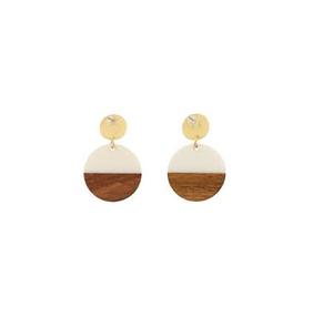 Boucles d'oreilles en résine de bois, bijoux fantaisie, exportateur indien, taille personnalisable pour femmes, fiançailles, mariage - Product Image 3