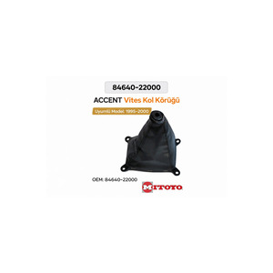 Funda de Palanca de Cambios de Cuero Tipo Caja de Huevos Original Hyundai para Accent 1995-2000 - Product Image 1