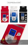 Prise de courant automatique de tension AC 110V 220V réglable 16A protecteur de surtension prise ue