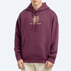 Sudadera con capucha de invierno de algodón 100% de calidad superior para hombres con impresión digital Tela de lana ecológica Diseño único - Product Image 1