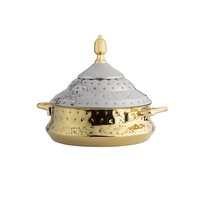 Marmite en métal martelé en cuivre antique meilleure vente plat de nourriture de créateur utilisation de table de luxe pour la maison et l'hôtel réchauffeur d'aliments