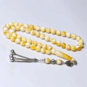 Rosario Indio Tasbih, Oración Islámica, Resina Ecológica, Color y Forma Personalizables, Turquesa Natural, Mejor Fabricación Global - Product Image 6