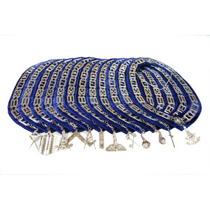 Delantal de cinta de secretaria Blue Lodge con bordado a máquina ODM personalizado, regalo de Regalia masónico novedoso - Product Image 6