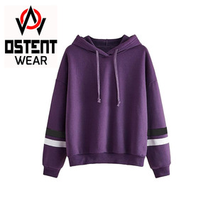 Nueva moda de mujer de longitud Regular de invierno Slim Fit Gym Hoodie hecho a medida al por mayor pulóver sudadera 100% algodón - Product Image 6