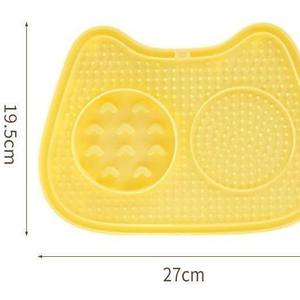 Portable <b>Silicone</b> Dog Licking Pad & Outdoor Slow Feeding Bowl Accessories Reduces Eating Speed for Small Animals - Product Image 3