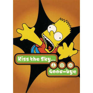 Tarjeta postal hecha a mano de Los Simpson con impresión digital de logotipo personalizado para saludos festivos, hecha de papel duradero - Product Image 1