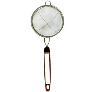 Fine Mesh <b>Tea</b> with Handle Strainer Steel Small Sifter Eco Friendly Wood Filter Spoons Flatware Type for <b>Tea</b> <b>Coffee</b> Powder Drinks - Product Image 2