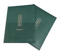 Porte-menu en cuir PU de haute qualité certifié ISO, durable, logo personnalisé pour les restaurants, les hôtels, les bars à vin, stimulant les ventes