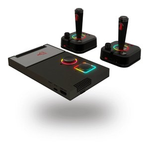 For ATARI GameStation Pro <b>Console</b> Retro Style <b>Black</b> Gray 2.4G Wireless 64GB TV Game <b>Console</b> with SFC & FC Format Support EU Plug - Product Image 5