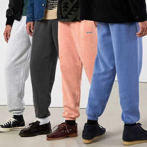 Pantalon de jogging d'hiver en polaire à logo personnalisé pantalon à taille côtelée élastique avec cordon de serrage pantalon slim pour hommes 2024 - Product Image 3