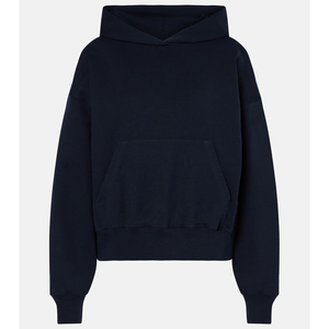 เสื้อฮู้ดสวมหัวสำหรับผู้หญิงเสื้อฮู้ดผ้านุ่มอบอุ่นมีสไตล์ไหล่ตก - Product Image 1