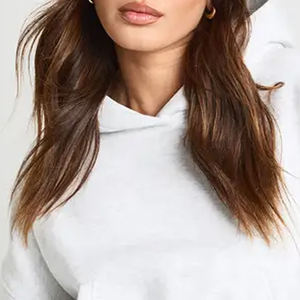 Sweat à capuche pour femme, coupe décontractée, épaules tombantes, style sans effort, manches longues avec poignets côtelés pour une coupe décontractée confortable - Product Image 2