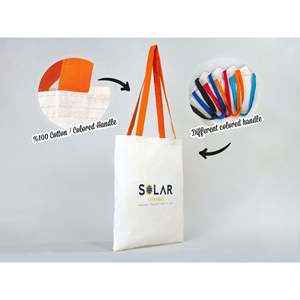 Sac fourre-tout en toile de coton personnalisable pour usage quotidien, emballage de marque, activité promotionnelle, sac cadeau - Product Image 4