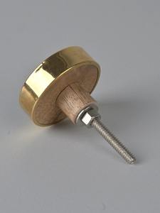 Perillas de Madera Combinadas con Piedra, Hueso, Latón y Resina, Variedades de Forma Redonda, Perillas para Gabinetes, Herrajes Naturales para Cajones en Oferta - Product Image 4