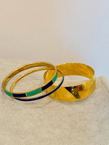 Brazaletes de moda de la India, conjunto de brazaletes de resina con brazalete de Metal, joyería y accesorios de moda, venta directa de fábrica hecha a mano por HF CRAFTS - Product Image 5