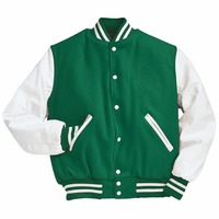 Chaquetas universitarias bordadas hechas de una mezcla de poliéster y algodón Chaqueta de gran tamaño Letterman Winter School Fashion Custom