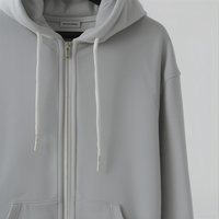 Sweat à capuche d'hiver 100% coton, confortable, en polaire, imperméable, écologique, avec design brodé, manches longues, 600g, OEM/ODM