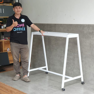 Pieds de table minimalistes en acier FOS 120x60cm, revêtement poudré CFOS0091 - Product Image 2