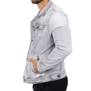 Vestes en jean unisexes à la mode pour hommes Vestes en jean confortables de couleur noire pour adultes Veste en jean pour hommes - Product Image 3