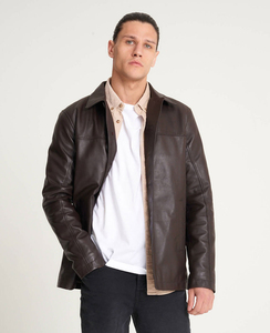 Veste en cuir de vache noir vintage pour homme, fermeture éclair, longueur régulière, capuche, respirante, écologique, imperméable - Product Image 3