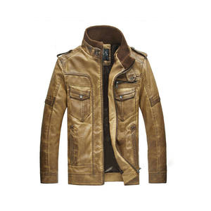 Fait sur mesure moto course haute qualité en peau d'agneau veste en cuir hommes, en gros Premium Biker 100% veste en cuir de mouton hommes - Product Image 3
