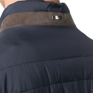 Chaqueta Bomber Acolchada Ligera y Plegable para Hombre, Abrigo Casual Cálido de Invierno con Cuello Alto, Reversible, Impermeable y Ecológico - Product Image 4