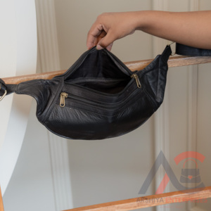 Real Handmade Unisex 100% Full Grain Real Leather Zipper Pocket Fanny Packs Personalized Multifunctional Traveling <b>Festival</b> Bags - Product Image 6