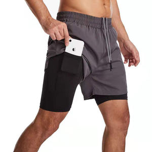 2025 hommes été Polyester/coton élégant respirant vêtements de travail Shorts à la mode tenue décontracté léger entraînement Fitness - Product Image 4