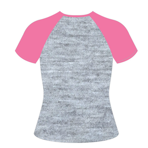 Camiseta de Manga Raglán Heather Grey Soror, para Mujer, de la Hermandad Griega, Color Rosa Verde, Verano, Ecológica, Informal, Elegante, para la Universidad - Product Image 6