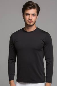 Sous-vêtements pour hommes, sweat-shirt en Micro Fiber respirante ultraléger et Flexible à manches longues - Product Image 3