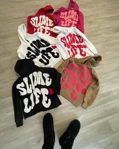 เสื้อมีฮู้ดใช้ได้ทั้งชายและหญิงทำจากผ้าฝ้ายแท้สำหรับฤดูใบไม้ผลิฤดูใบไม้ร่วงดีไซน์ขนาดใหญ่ปรับแต่งได้ - Product Image 4