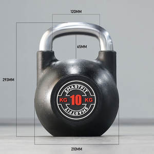 स्मार्ट फिट 20-100 एलबीएस-कोटेड कास्ट आयरन कस्टम लोगो प्रतियोगिता केटलबेल केग्स मुक्त वजन सेट - Product Image 2