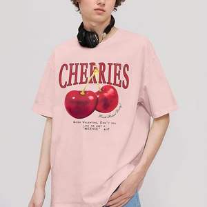 เสื้อยืดโอเวอร์ไซส์ผ้าคอตตอนหนานุ่มสไตล์วินเทจ ล้างสีแบบแอซิดวอช พิมพ์ลายกราฟิก สำหรับผู้หญิง - Product Image 2