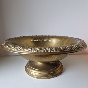 Bol de service pour fêtes de mariage et événements Décoration de table vintage Vaisselle pour cuisine et maison Bol de service en métal - Product Image 5