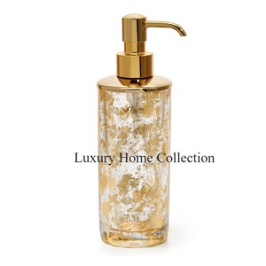 Distributeur de savon de salle de bain autocollant à motif floral et autres fournitures de vaisselle d'Inde à bas prix Distributeur minimaliste avec pompe - Product Image 1