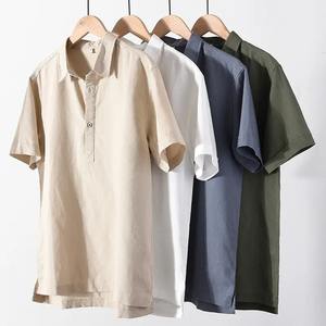 Vente en gros de t-shirts polo personnalisés avec motif uni, broderie de logo personnalisé, t-shirts en toile unis pour polo personnalisé - Product Image 1