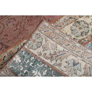 พรมตุรกี ขนาด 3.1x7 ฟุต พรมวินเทจลายสีน้ำตาลแดงแบบนามธรรม - Product Image 4