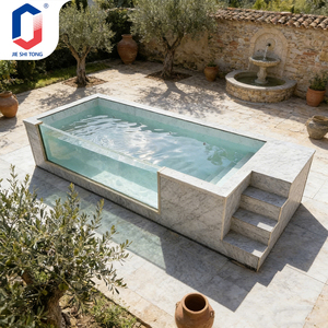 Anti UV Fiberglass Prefabricated Container Above Ground Outdoor <b>Pool</b> For Homestay Resort Garden With Complete <b>Pool</b> Equipment - Product Image 6