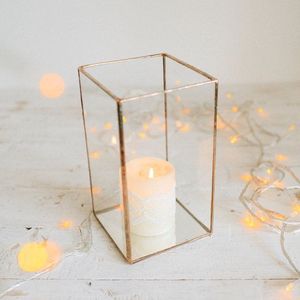 New Arrival Luxury Gold-Finished Iron Wire T Light Holder <b>Tall</b> Glass Candle Holder for Weddings Home <b>Table</b> Decor Awesome Quality - Product Image 2