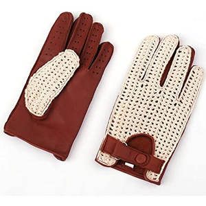 Gants de sport tricotés en cuir de vachette avec compatibilité avec écran tactile Équipement de protection des mains pour le sport et la conduite - Product Image 2