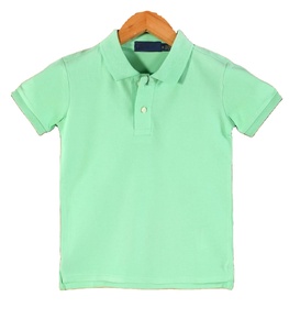 Enfants Top Qualité Haute Vente 100% Coton OEM & ODM Personnalisé Prix de Gros Col Demi-Manches Solide Respirant Garçons T-shirts - Product Image 6