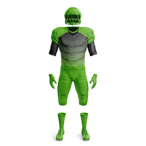Maillot de football américain de qualité professionnelle pantalon et gants Kits de football personnalisés en vrac parfaits pour les écoles et les ligues - Product Image 4
