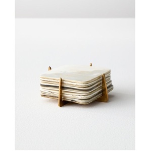 Sous-verres de luxe en corne de buffle, faits à la main, accessoires de table naturels - Product Image 2