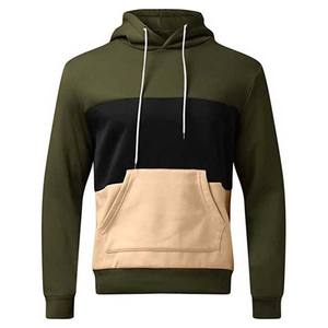 Venta al por mayor nuevo diseño personalizado pulóver en blanco casual básico 100% algodón de alta calidad hombres Sudadera con capucha y sudadera contraste bloque de color - Product Image 1