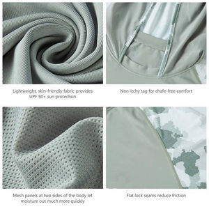 <b>Fishing</b> Wear UPF 50+ Quick-Drying Breathable Long-Sleeve <b>Fishing</b> Shirts Custom Design Camo <b>Fishing</b> <b>Hoodie</b> Polyester Sublimation - Product Image 2